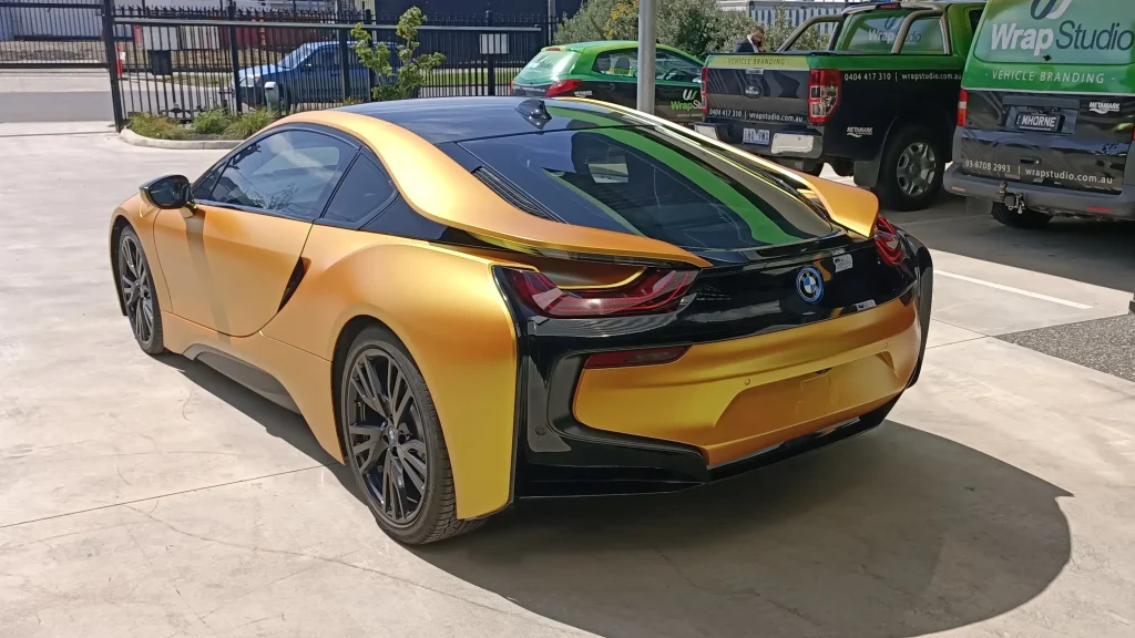 matte gold vehicle wrap