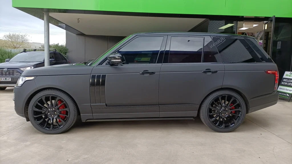 matte grey vehicle wrap