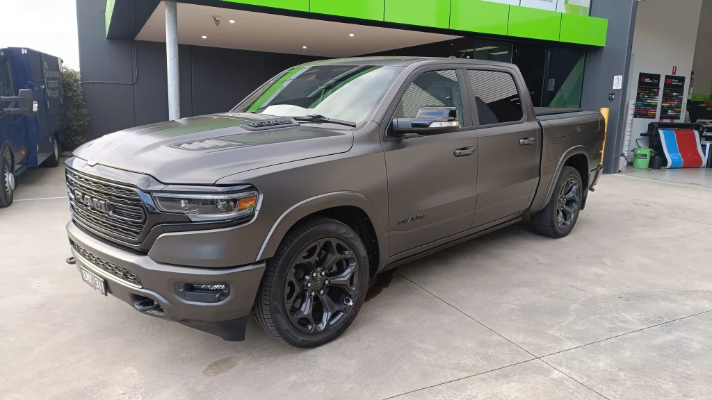 matte grey vehicle wrap