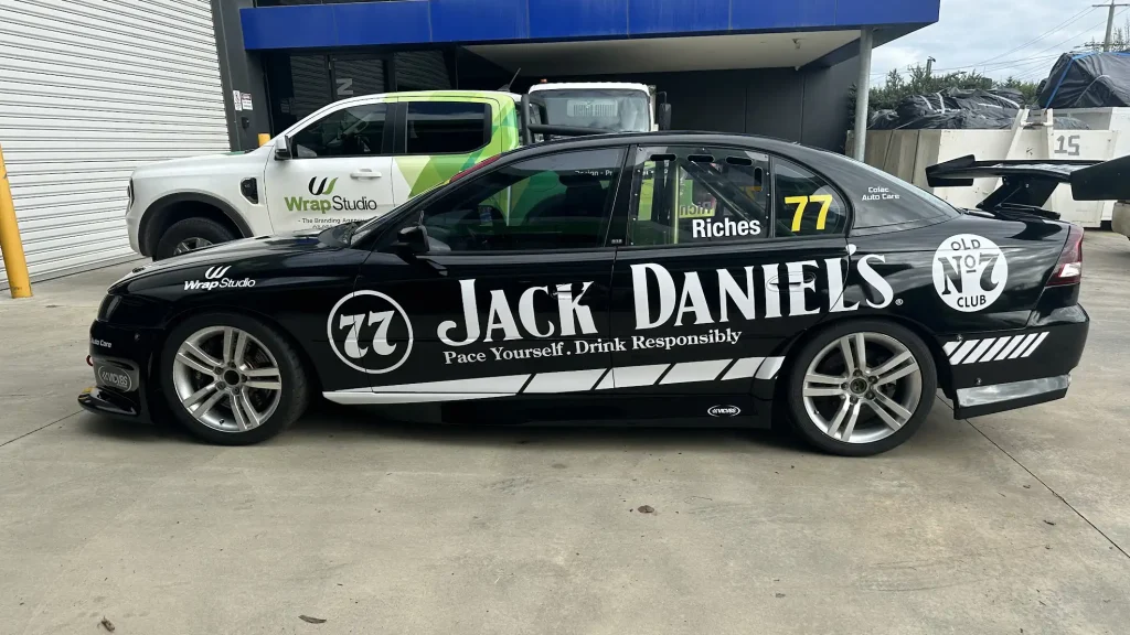 WrapStudio Graphic Design Services jack daniels car wrap