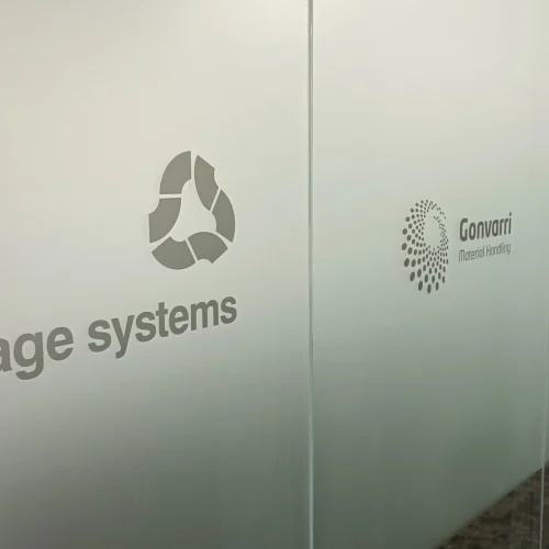 office window signage and frosting WrapStudio Wall Prints & Window Frostings
