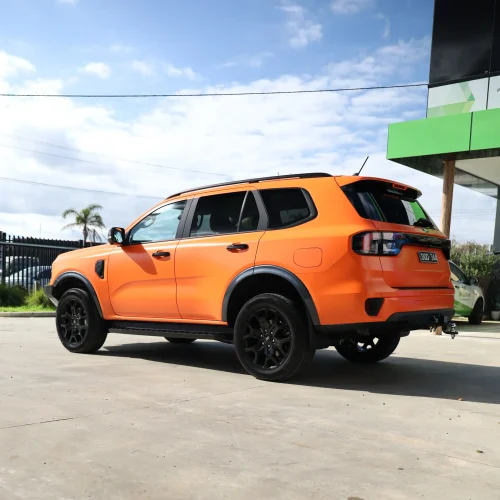 orange Ford Everest wrap